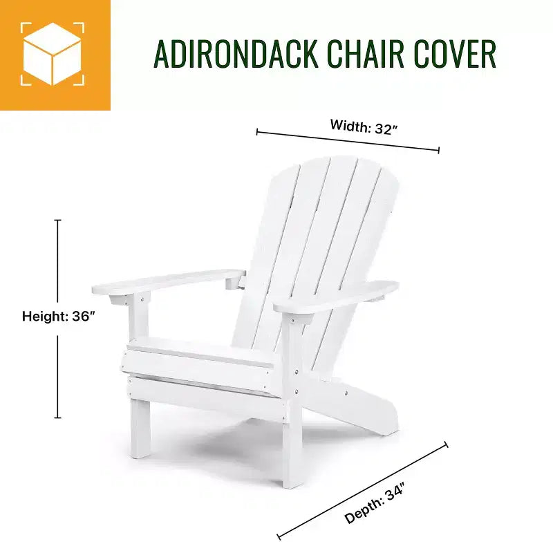 KHOMO GEAR Telo Protettivo Premium per Sedia Adirondack da Esterno Marrone, Durevole, Resistente alle Intemperie, Resistente ai Raggi UV, Protezione da Pioggia e Polvere