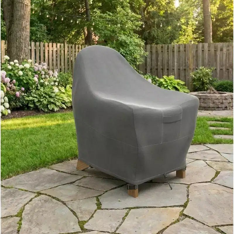 KHOMO GEAR Premium Adirondack Patio Chair Cover  Grey, Durable, Weatherproof, UV Resistant, Protection from Rain & Dust
