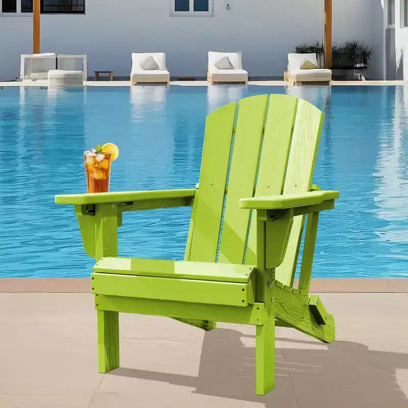 Sedia Adirondack Hyleory Regolabile in HDPE con Schienale Ergonomico