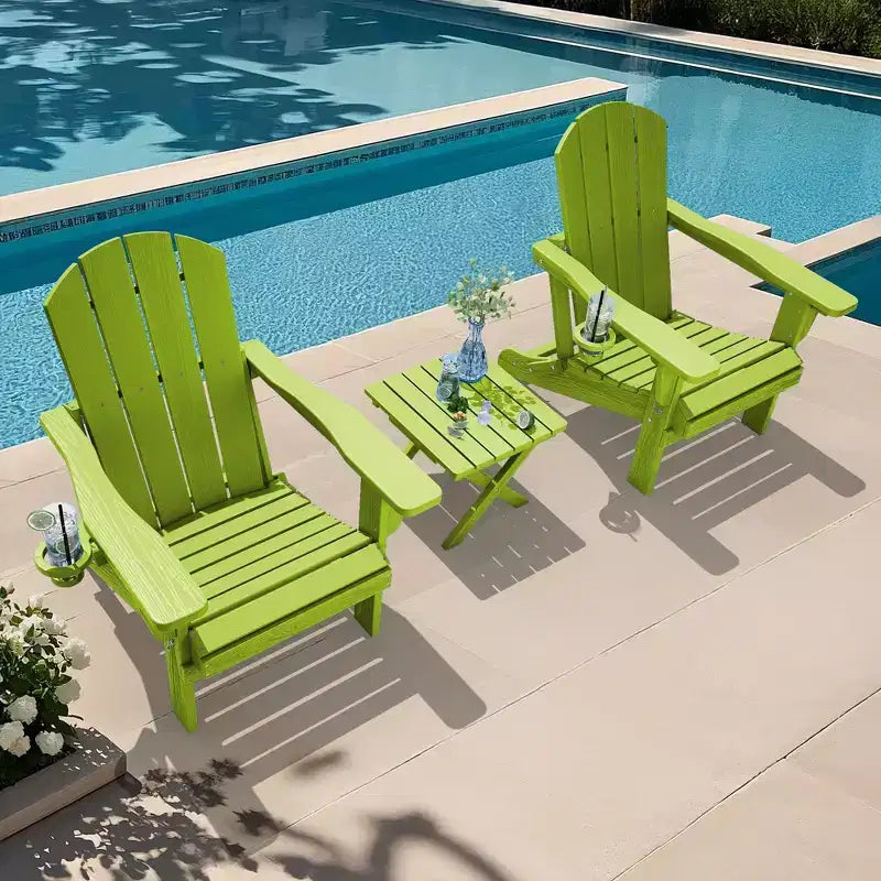 Sedia Adirondack Hyleory Regolabile in HDPE con Schienale Ergonomico