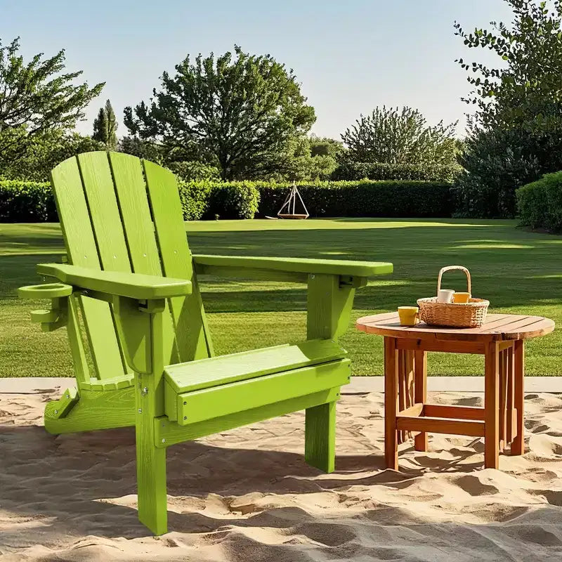 Sedia Adirondack Hyleory Regolabile in HDPE con Schienale Ergonomico