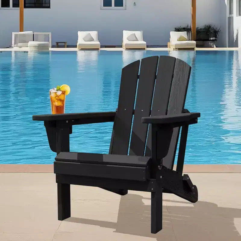 Sedia Adirondack Hyleory Regolabile in HDPE con Schienale Ergonomico