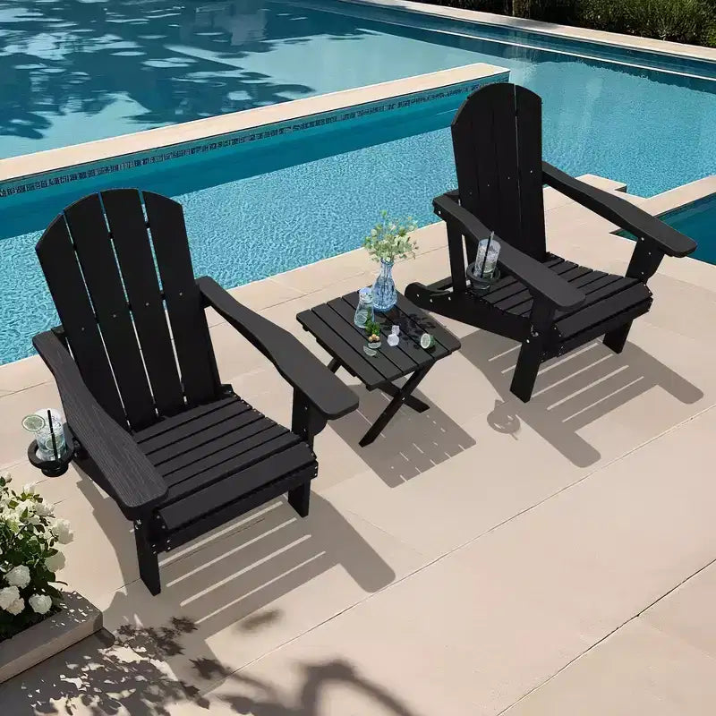 Sedia Adirondack Hyleory Regolabile in HDPE con Schienale Ergonomico