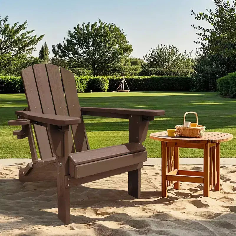 Sedia Adirondack Hyleory Regolabile in HDPE con Schienale Ergonomico