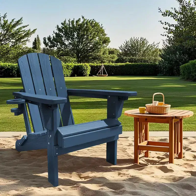 Sedia Adirondack Hyleory Regolabile in HDPE con Schienale Ergonomico