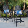 Christopher Knight Home Malibu Outdoor Acacia Wood 29.5 Inch Adirondack Barstools (Set of 2)