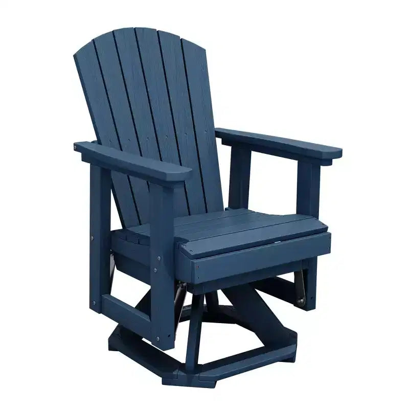 Sedia a dondolo girevole HYLEORY Adirondack, sedia a dondolo in resina HDPE
