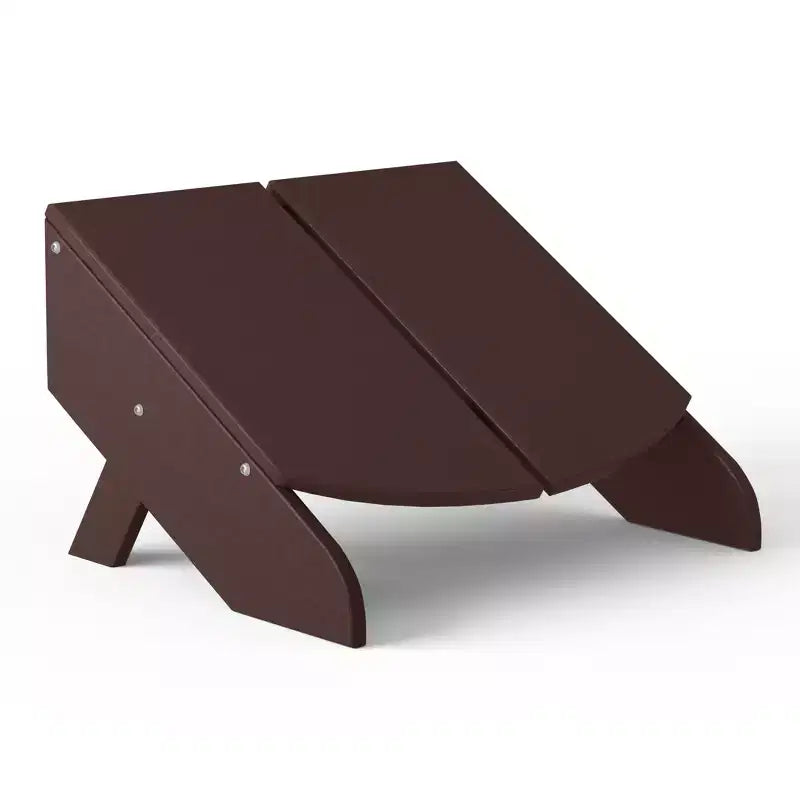WestinTrends Riviera Set da 4 Pezzi per Esterno in HDPE con Sedie Adirondack Moderne, Poggiapiedi Pieghevoli da Patio e Portabicchieri
