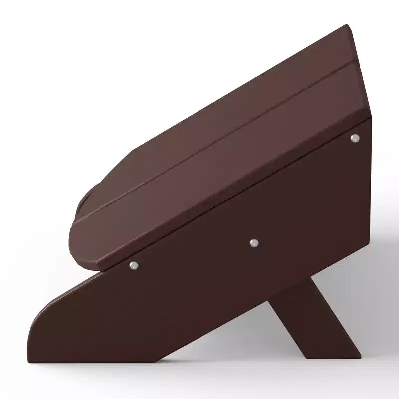 WestinTrends Riviera Set da 4 Pezzi per Esterno in HDPE con Sedie Adirondack Moderne, Poggiapiedi Pieghevoli da Patio e Portabicchieri