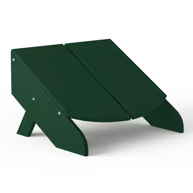 WestinTrends Riviera Set da 4 Pezzi per Esterno in HDPE con Sedie Adirondack Moderne, Poggiapiedi Pieghevoli da Patio e Portabicchieri