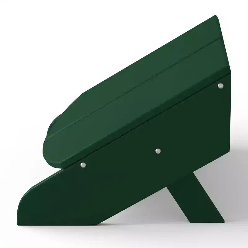 WestinTrends Riviera Set da 4 Pezzi per Esterno in HDPE con Sedie Adirondack Moderne, Poggiapiedi Pieghevoli da Patio e Portabicchieri