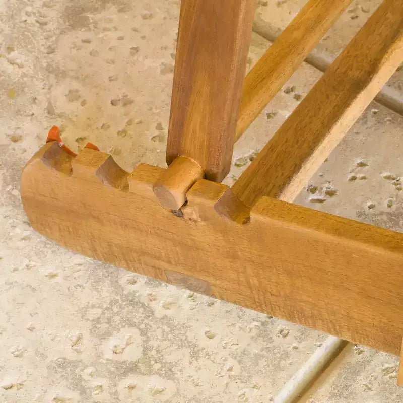 Sedia Adirondack reclinabile da esterno Christopher Knight Home in legno di acacia con poggiapiedi allungabile