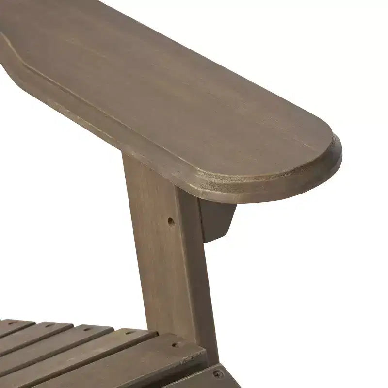 Sedia Adirondack reclinabile da esterno Christopher Knight Home in legno di acacia con poggiapiedi allungabile