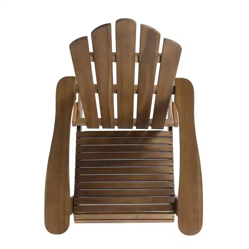 Chaise pliante d'extérieur Adirondack Cara en bois d'acacia GDFStudio