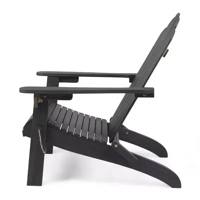 Chaise pliante d'extérieur Adirondack Cara en bois d'acacia GDFStudio
