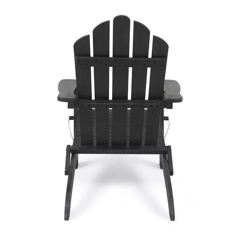 Chaise pliante d'extérieur Adirondack Cara en bois d'acacia GDFStudio