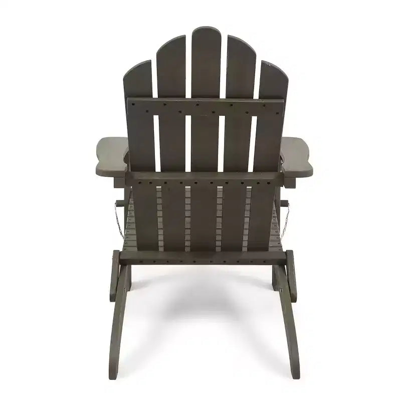 Chaise pliante d'extérieur Adirondack Cara en bois d'acacia GDFStudio