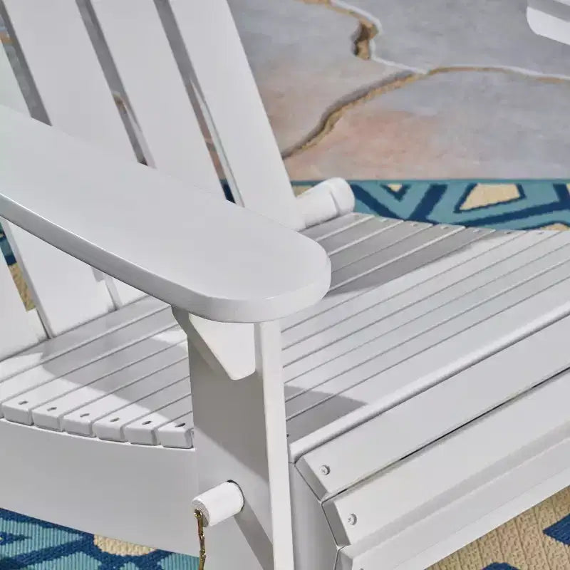 Chaise pliante d'extérieur Adirondack Cara en bois d'acacia GDFStudio