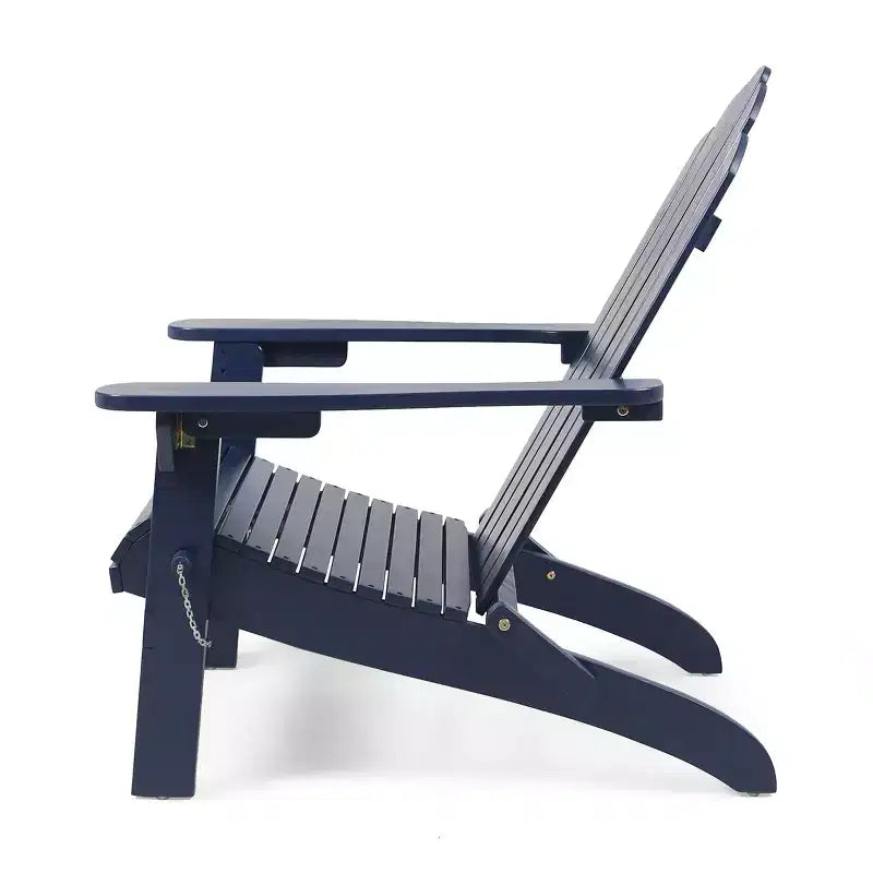 Chaise pliante d'extérieur Adirondack Cara en bois d'acacia GDFStudio