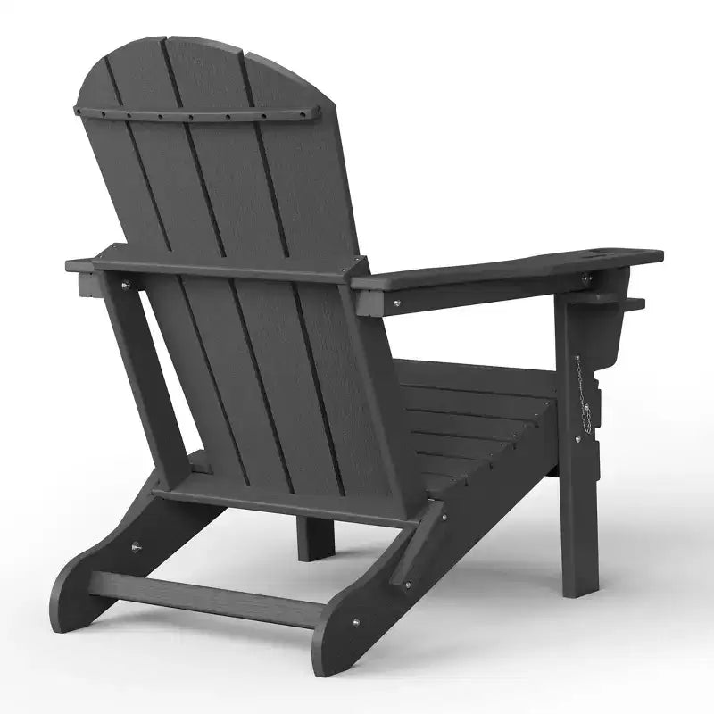WestinTrends Nantucket - Sedia Adirondack da esterno in resina HDPE con portabicchieri e portacellulare