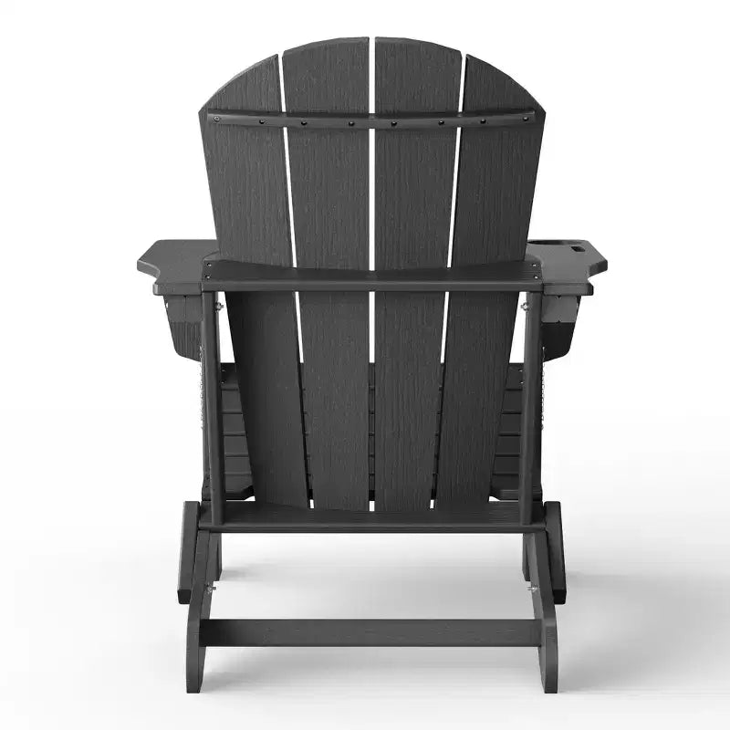 WestinTrends Nantucket - Sedia Adirondack da esterno in resina HDPE con portabicchieri e portacellulare