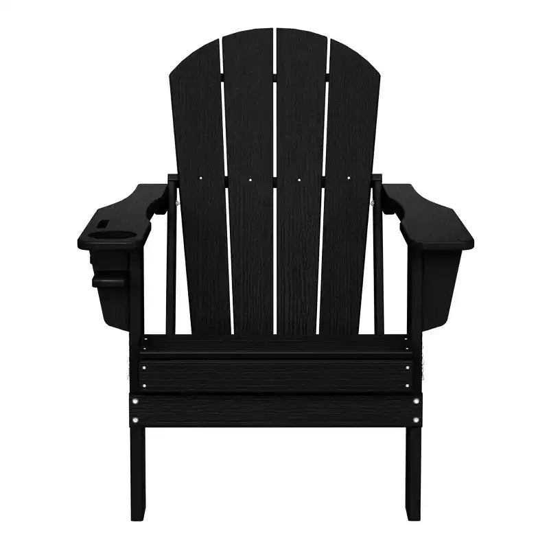 WestinTrends Nantucket - Sedia Adirondack da esterno in resina HDPE con portabicchieri e portacellulare