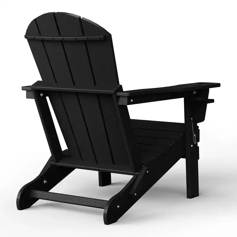 WestinTrends Nantucket - Sedia Adirondack da esterno in resina HDPE con portabicchieri e portacellulare