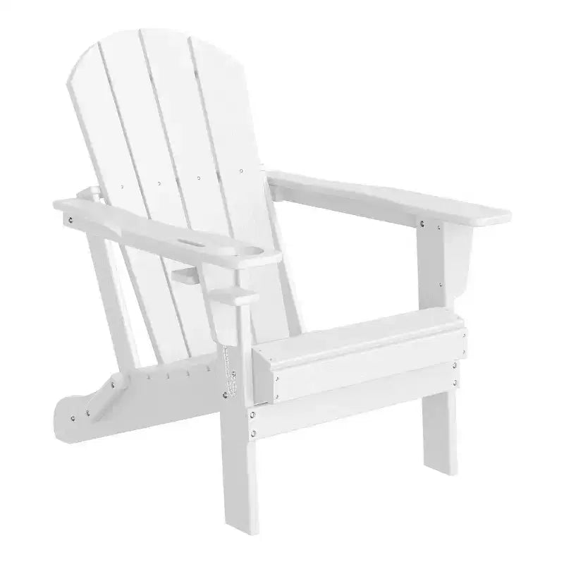 WestinTrends Nantucket - Sedia Adirondack da esterno in resina HDPE con portabicchieri e portacellulare