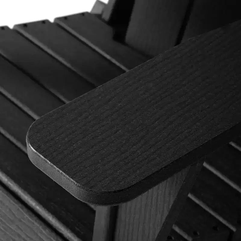WestinTrends Nantucket Sedie Pieghevoli Adirondack da Esterno in Resina HDPE con Portabicchieri e Portacellulare (Set da Quattro)