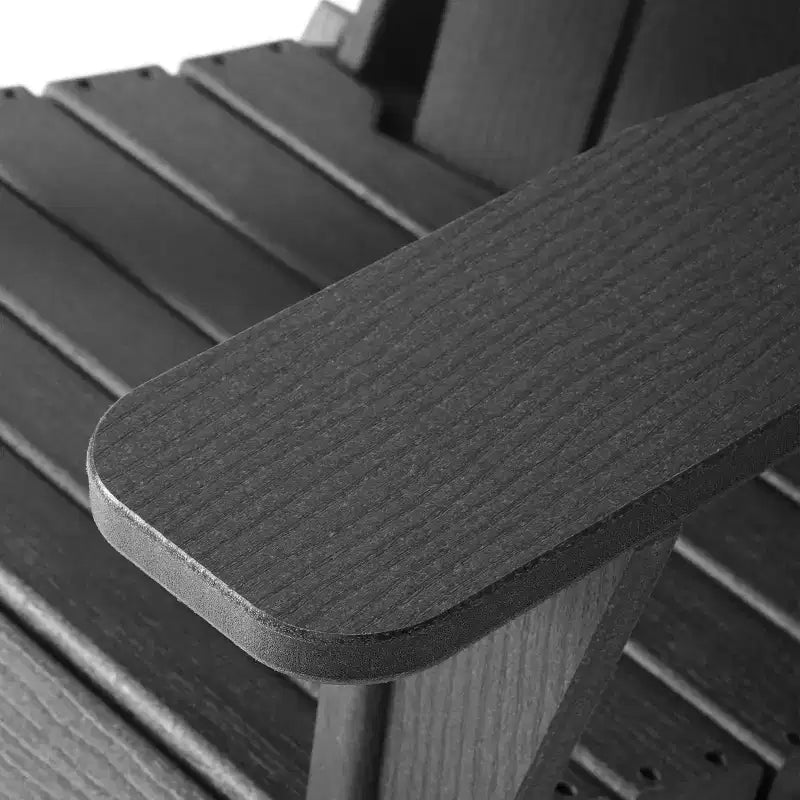 WestinTrends Nantucket Sedie Pieghevoli Adirondack da Esterno in Resina HDPE con Portabicchieri e Portacellulare (Set da Quattro)