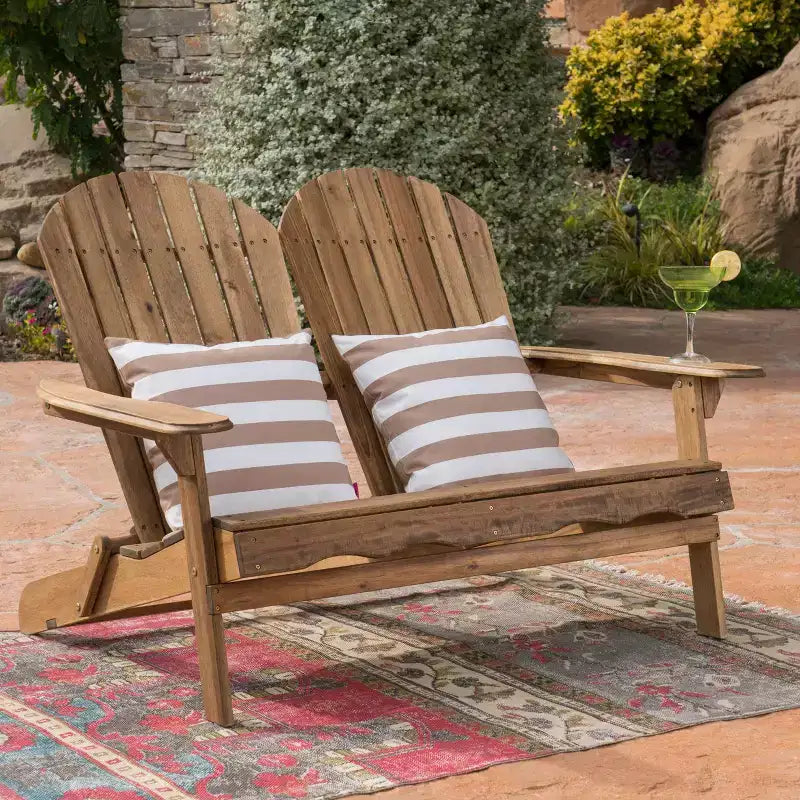 Christopher Knight Home Malibu Panchina Pieghevole da Esterno Adirondack in Legno di Acacia