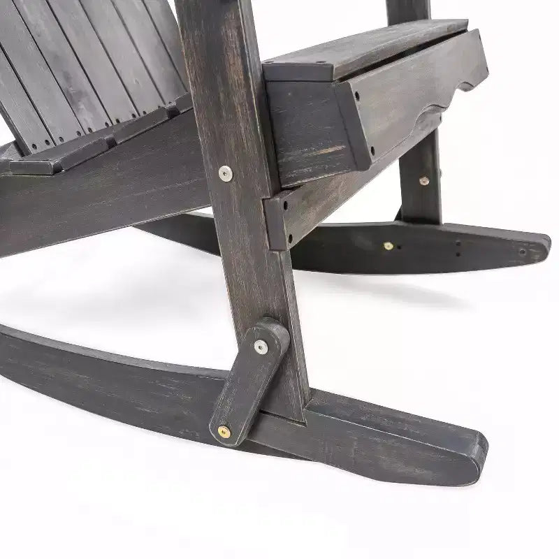 Christopher Knight Home Hermes Set da 5 Pezzi con Poltrona a Dondolo Adirondack e Braciere in Legno di Acacia per Esterni