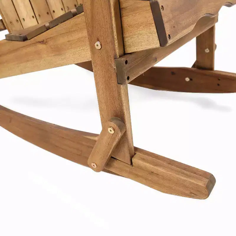 Christopher Knight Home Hermes Set da 5 Pezzi con Poltrona a Dondolo Adirondack e Braciere in Legno di Acacia per Esterni
