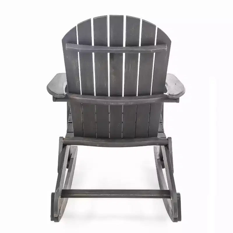Christopher Knight Home Hermes Set da 5 Pezzi con Poltrona a Dondolo Adirondack e Braciere in Legno di Acacia per Esterni