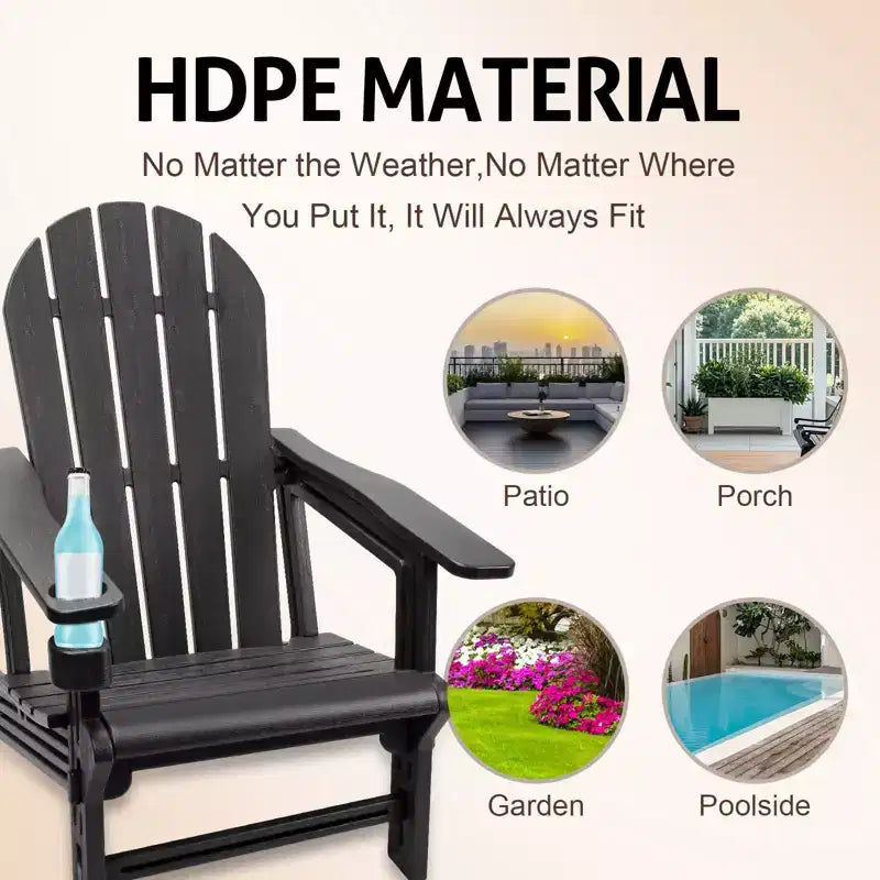 Chaises Adirondack - HDPE résistant aux intempéries