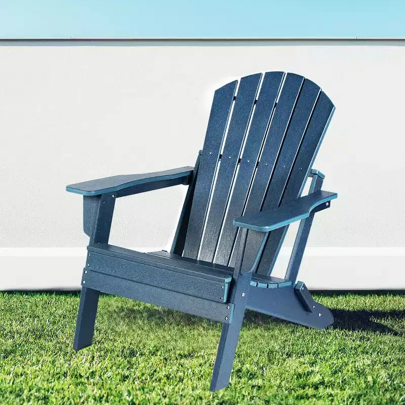 Sedia Adirondack Pieghevole - HDPE Sovradimensionata, Resistente alle Intemperie, Sedia da Esterno per Focolare, Adatta per Patio, Veranda, Terrazza, Giardino