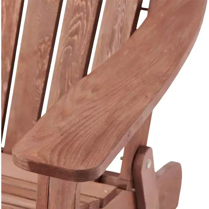 Sedia Adirondack Whisen oversize in legno con schienale pre-assemblato