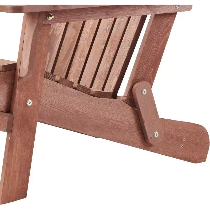 Sedia Adirondack Whisen oversize in legno con schienale pre-assemblato