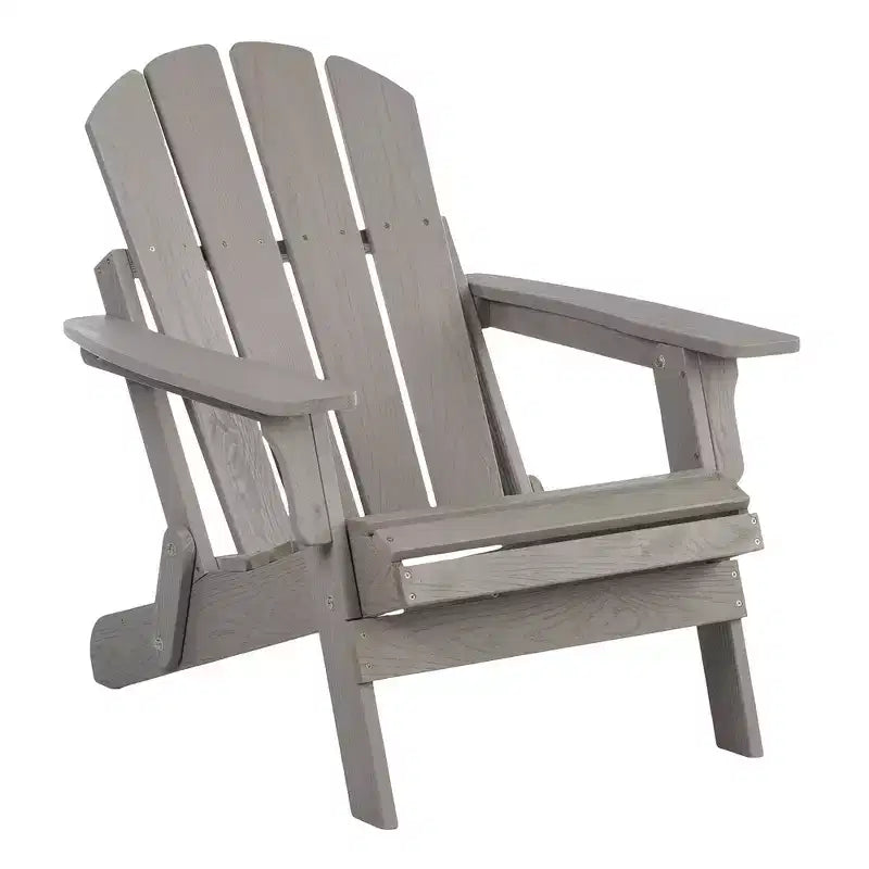 Sedia Adirondack Whisen oversize in legno con schienale pre-assemblato