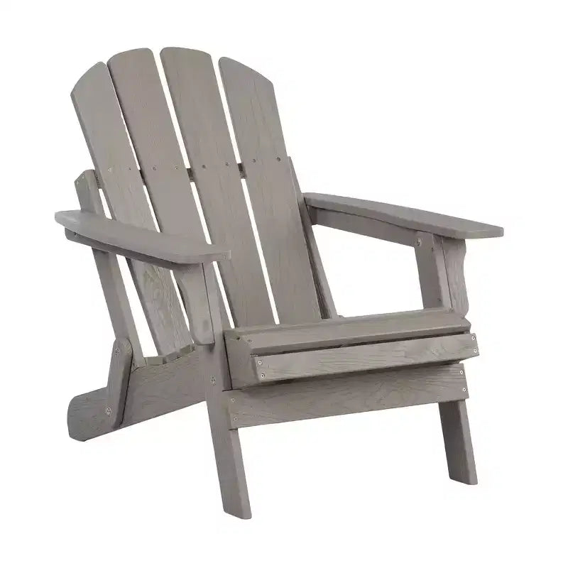 Sedia Adirondack Whisen oversize in legno con schienale pre-assemblato