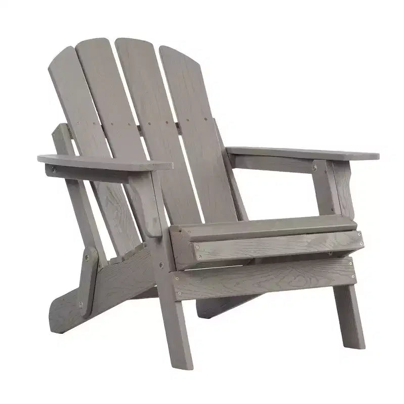 Sedia Adirondack Whisen oversize in legno con schienale pre-assemblato