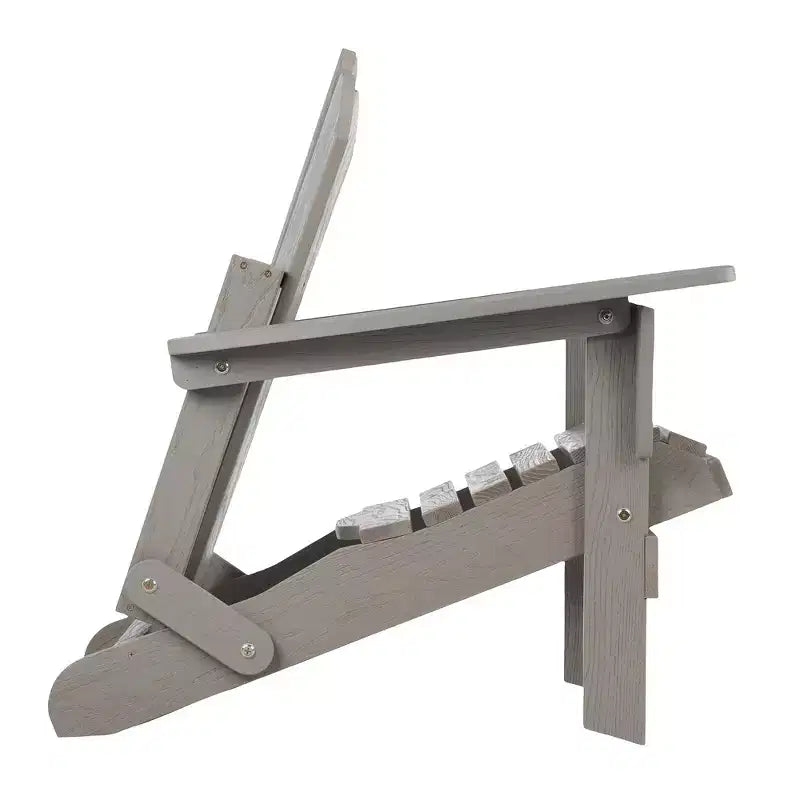 Sedia Adirondack Whisen oversize in legno con schienale pre-assemblato