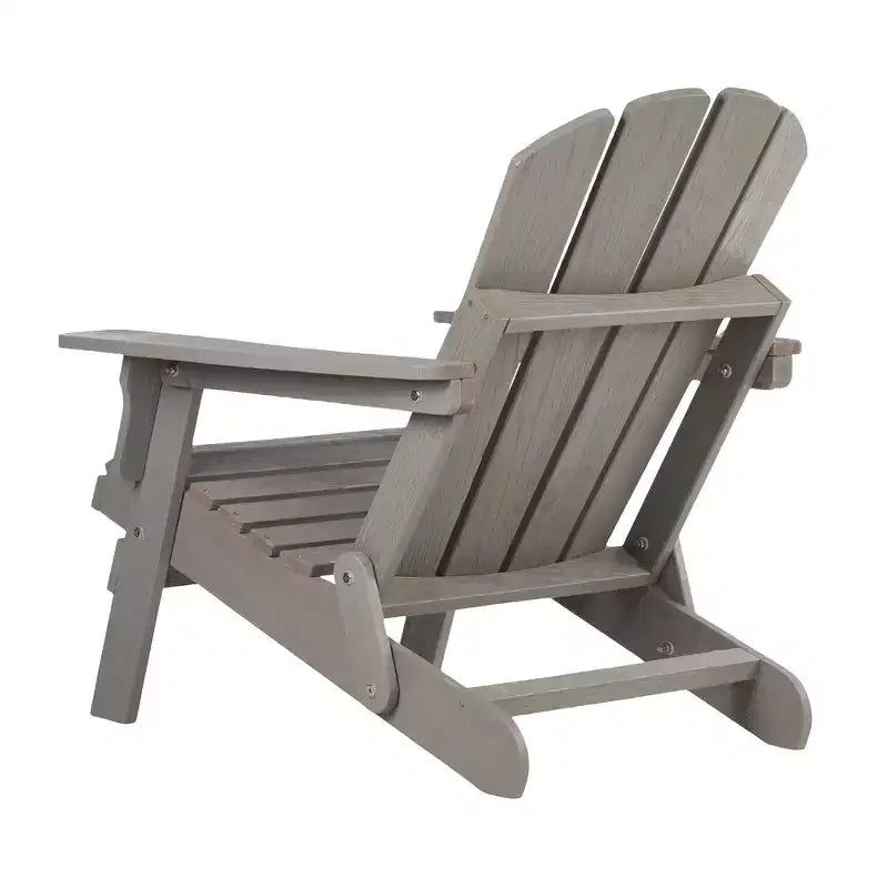 Sedia Adirondack Whisen oversize in legno con schienale pre-assemblato