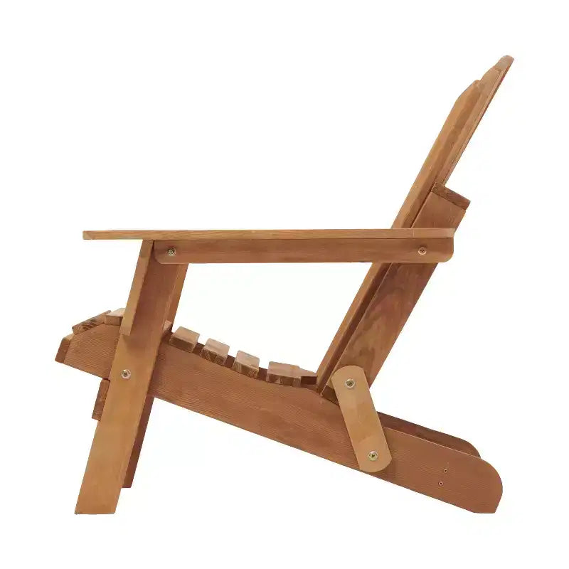 Sedia Adirondack Whisen oversize in legno con schienale pre-assemblato