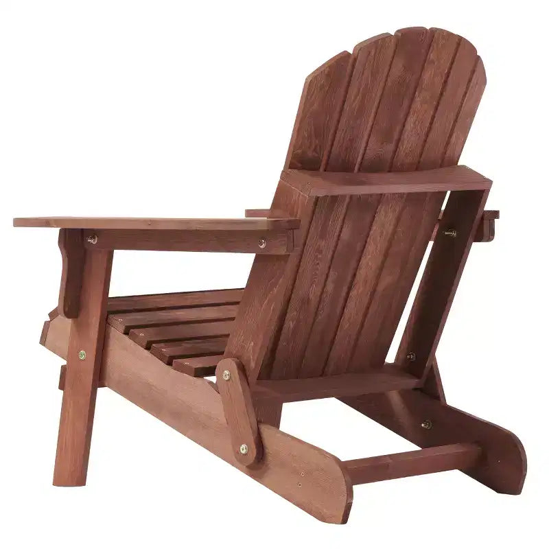 Sedia Adirondack Whisen oversize in legno con schienale pre-assemblato