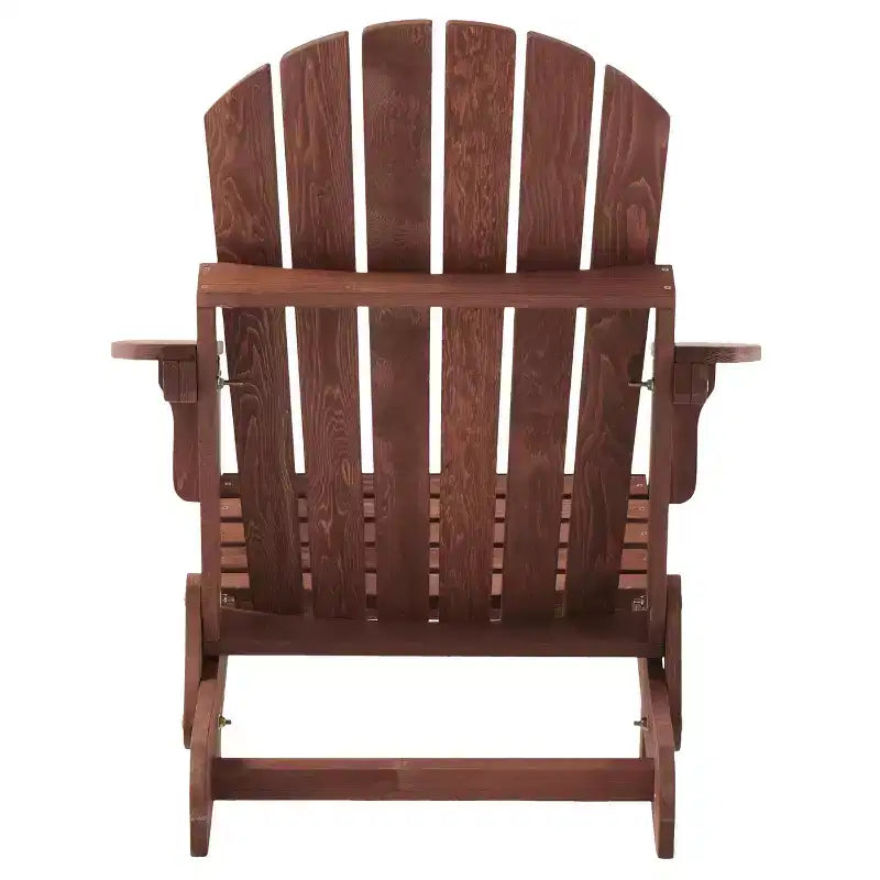 Sedia Adirondack Whisen oversize in legno con schienale pre-assemblato
