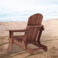 Whisen Oversized Wooden Adirondack Chair with Pre-Assembled Back