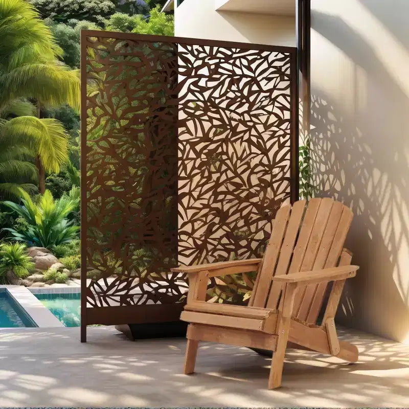Sedia Adirondack Whisen oversize in legno con schienale pre-assemblato