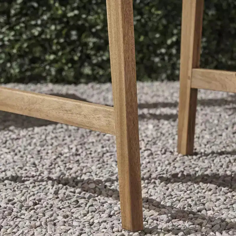 Sedia pieghevole Adirondack da patio Okak Oversized, set da 2, sedia da pranzo e sedia accentata in acacia premium per giardino e cortile, sedia a sdraio da esterno