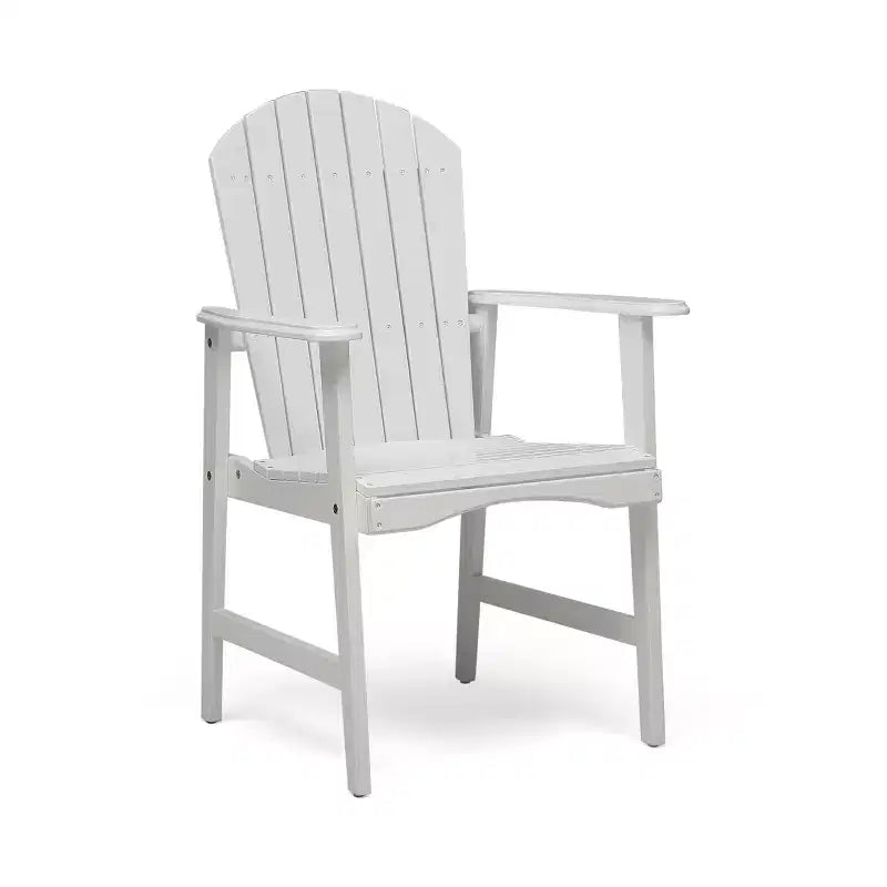 Sedia pieghevole Adirondack da patio Okak Oversized, set da 2, sedia da pranzo e sedia accentata in acacia premium per giardino e cortile, sedia a sdraio da esterno